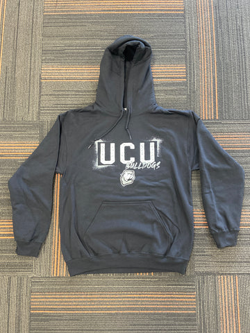 Distressed UCU Black Hoodie