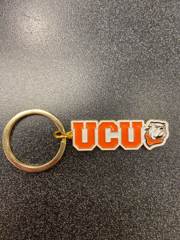 UCU Keychain with Bulldog Head